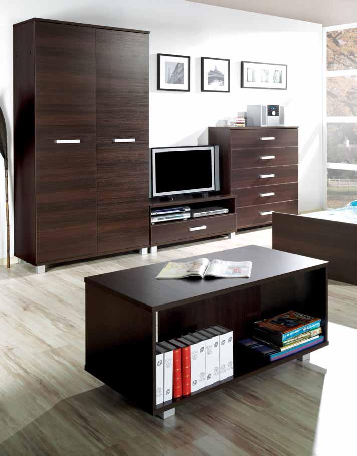 4 MAXI M2 sypialnia MAXIMUS kasztan wenge M20 MAXIMUS M7 M9 Konstrukcja ławy pozwala na