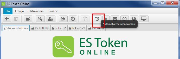 6 Ustawienia bezpieczeństwa aplikacji ES Token Online 6.