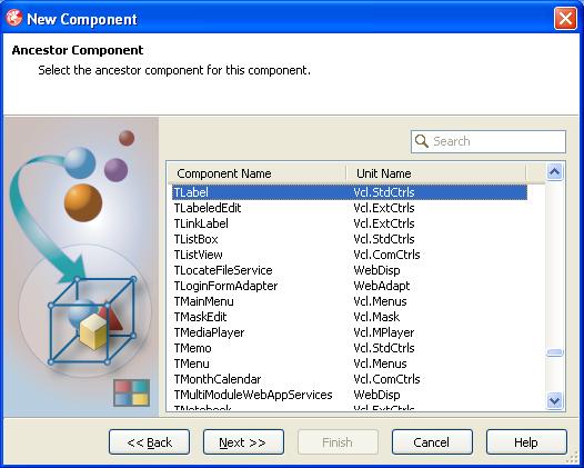 Po wybraniu tej opcji na palecie komponentów zostanie utworzona nowa ikonka i wówczas komponent będzie działał jak zwykły komponent VCL.