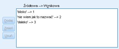 Badanie zależności skala porządkowa I.