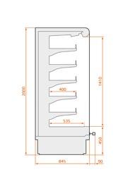 night blind 5 rows of adjustable shelves price rall, shelves limiter top lighting, single white 840 metal bumper digital thermometer expansion valve multiplexable with kit temp.