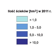 Najwięcej zanieczyszczeń trafiło do wód powierzchniowych w postaci ścieków komunalnych w ilości 87,3 hm 3.