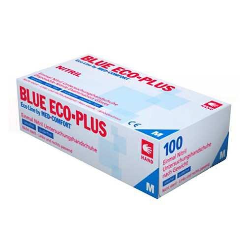 Rękawiczki nitrylowe AMPri Blue Eco PLUS. Przezroczyste, niesterylne, bezpudrowe. Zapewniają maksymalny poziom ochrony, nie wpływając na zdolności sensoryczne.