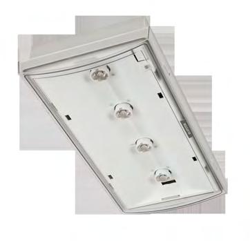 PRODUKTY system MONITOR1 IP65 LED-HO Moc źródła światła: 4x1 W IP65 Klasa ochronności: II, III Zasilanie: 230 V AC, 220 V DC, 24 V DC Wymiary (WxSxG): 60x356x152 mm Autonomia: 1 godz., 3 godz.