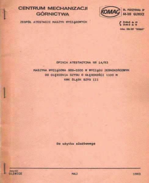 jcych wgiel kamienny i brunatny obowizujce od 1 stycznia 1974 r., zmienione w 1979 r. oraz w 1983 r. Zarzdzenie nr 9 Ministra Hutnictwa z dnia 16 lipca 1979 r.
