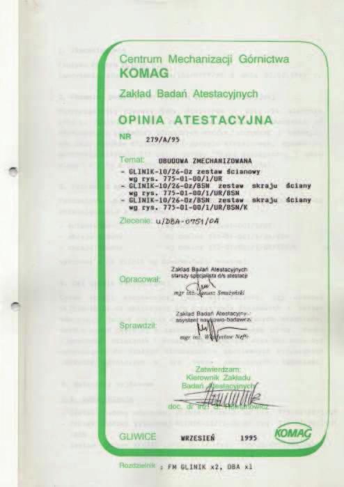 górniczych, przez Prezesa Wyszego Urzdu Górniczego.