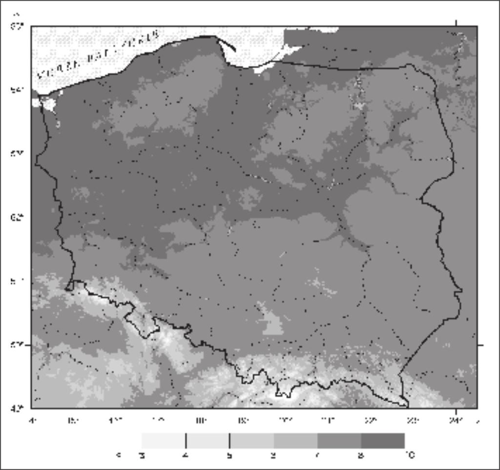 Metody analizy przestrzennej w badaniach klimatologicznych 81 do różnego rodzaju analiz zmiennych klimatycznych ciągłych, gdzie ponadto można uwzględnić dodatkowe zmienne objaśniające.