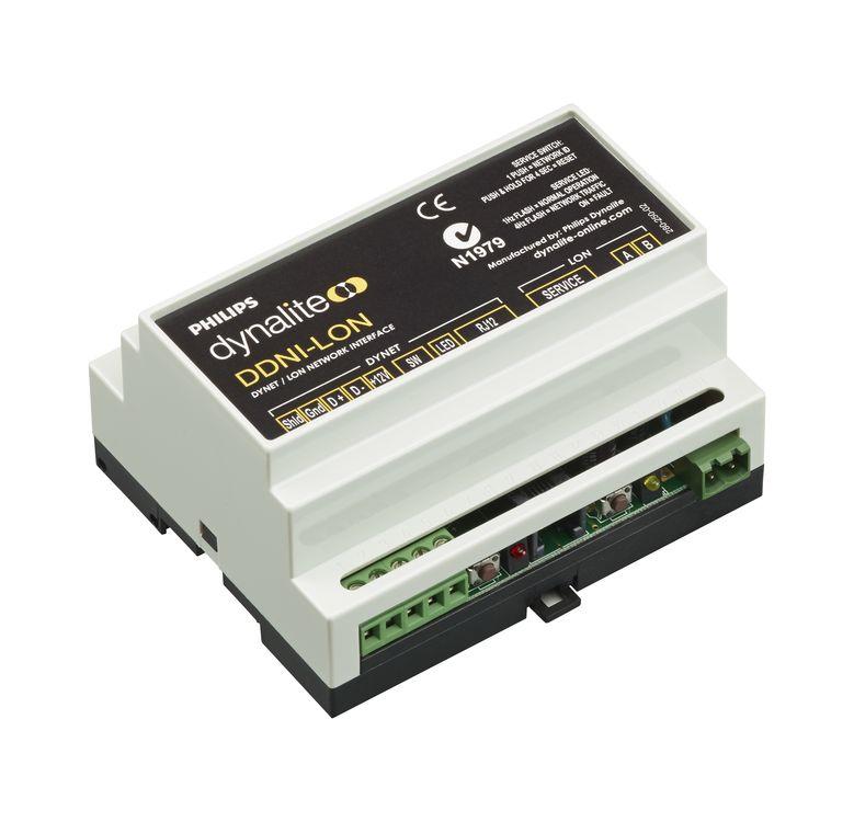 Versions Philips Dynalite DDNI485 przewidziano jako niedrogi sposób optycznego izolowania sieci DyNet RS485.