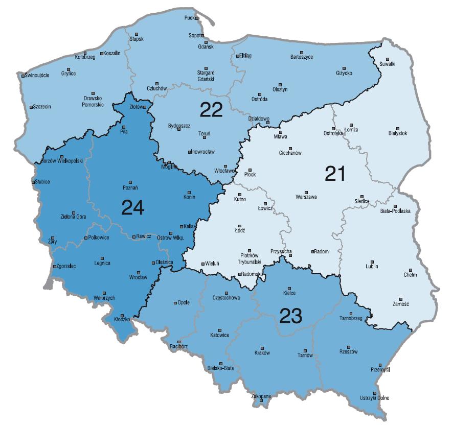 ADS Regiony sprzedaży PRZEDSTAWICIELE TECHNICZNO-HANDLOWI: 00 0 0 0 INFORMACJA O PRODUKTACH I DORADZTWO