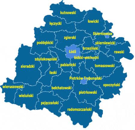 RYCINA 1: Podział administracyjny województwa