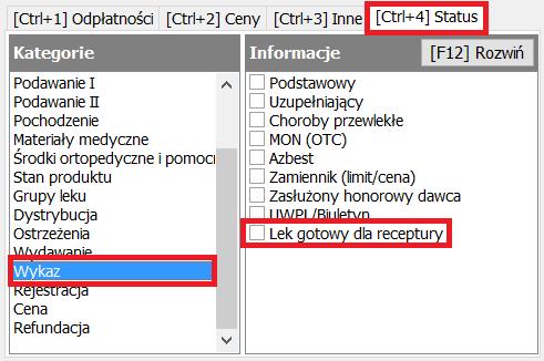 Aby na karty leku przenieść odpowiednie zmiany przed wejściem w życie rozporzadzenia należy zaktualizować bazę BLOZ.
