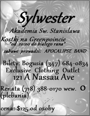 Page 8 December 30, 2012 ANNOUNCEMENTS/OGŁOSZENIA Pro-Life Group of St.