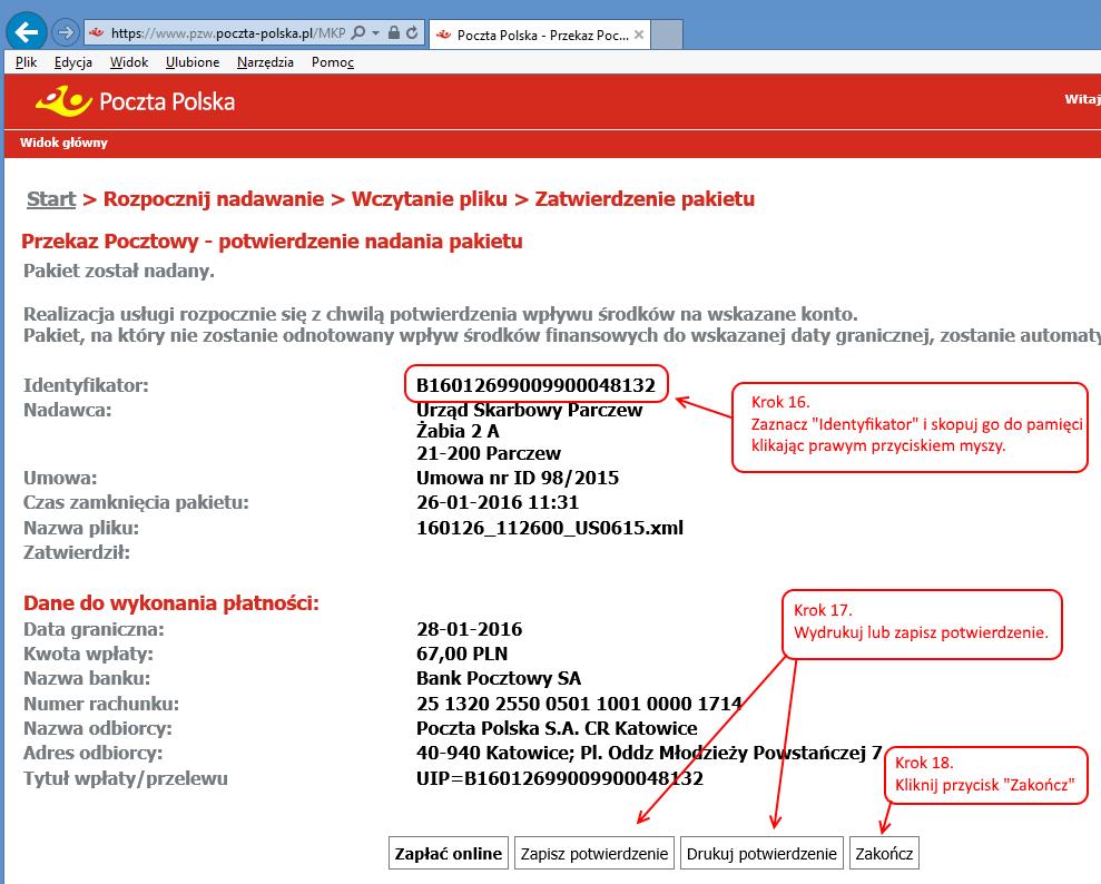 Przechodzimy do okna Rejestr programu