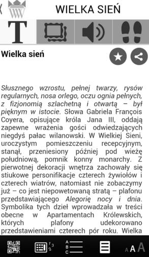 multimedialnych informacji na temat eksponatów