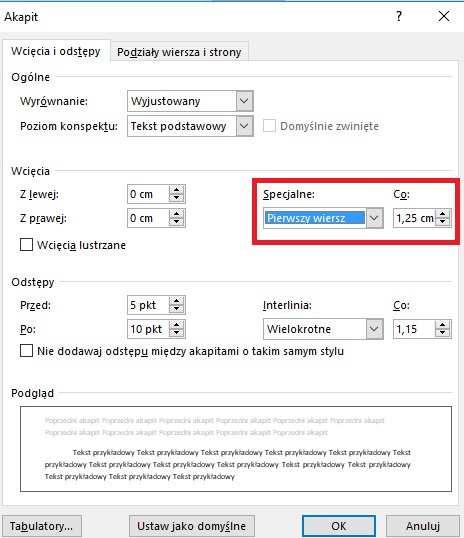 USTAWIANIE FORMATOWANIA TEKSTU Wbrew pozorom wcale nie jest to takie oczywiste wiele osób pracuje na domyślnych ustawieniach edytora tekstu, niekoniecznie optymalnych dla wszystkich tekstów.
