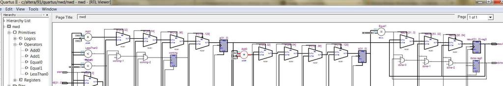 NWD - opis funkcjonalny w VHDL realizacja w Cyclone