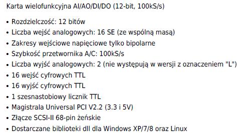 wchodzących w skład pętli sprzętowej.