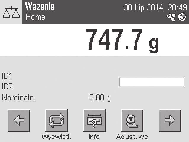 1 Tył 1 Złącze systemowe (przewód terminala) Stopki o regulowanej wysokości 3. Interfejs użytkownika 3.