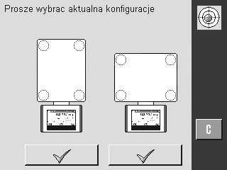 Platforma wagowa typu L 1 Aby uruchomić asystenta poziomowania, dotknij przycisku [Asystent poziomowania] w komunikacie ostrzegawczym.