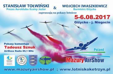 2017 MIEJSCE Plaża miejska, i port w Giżycku (pokazy lotnicze nad