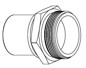 RS-SM Końcówki RS z gwintem zewnętrznym SP EN ISO 228 DN zewnętrzny SP (cal) Materiał: Mosiądz 13 1/2" 1 0,4 RS013-SM0_1.