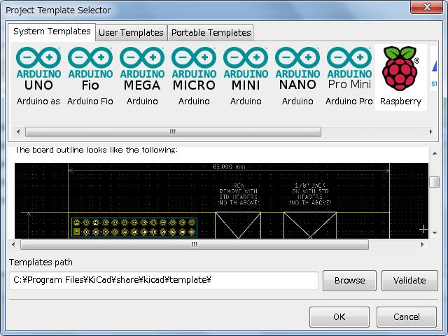KiCad 12 / 14 A single click on a template s icon will load that template s information, and a further click on the OK button creates the new project.