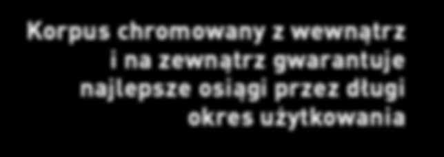 użytkowania NADAJE RYTM Niezawodnie trafia do celu Opcjonalny korpus z