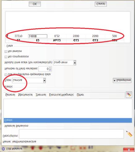 W celu weryfikacji poprawnego doboru kszta³tu próbki przy oszacowaniu wytrzyma- ³oœci WMK (poprzez analizê elementów skoñczonych ABAQUS), wprowadzono do programu œrednie wartoœci z próbek ciêtych pod