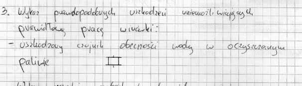 3. Wykaz prawdopodobnych uszkodzeń wirówki oraz narzędzi niezbędnych do