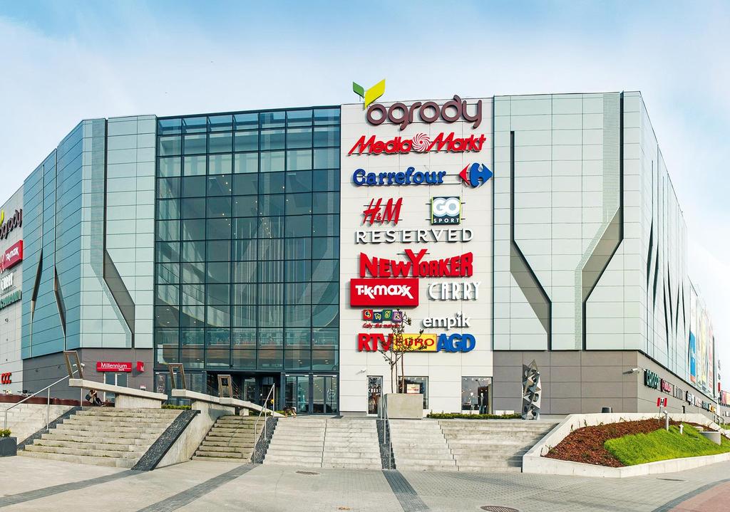 CH Ogrody Elbląg Opening date: Q1 2001 CPI GLA (sq m): 40,785 Number of tenants: 116 Main tenants: Reserved,
