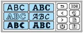Wybór alfanumerycznych znaków Ustal litery dla swojego haftu.