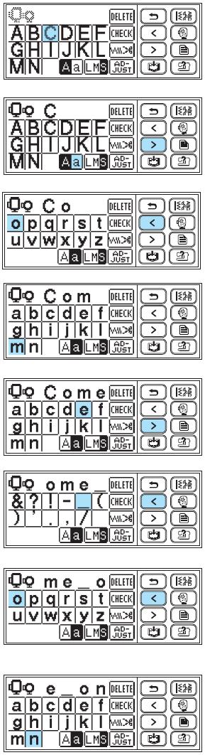 Pamiętaj Wprowadzoną literę możesz zapisać w pamięci maszyny do