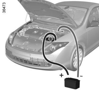 AKUMULATOR: postępowanie w razie awarii (3/3) 8 8 7 B 9 A 2 3 7 10 Akumulator w bagażniku (silniki V6) Należy użyć biegunów w komorze silnika.