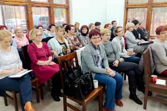 Uczestniczki kursu mogły wysłuchać bardzo ciekawego wykładu oraz uczestniczyć w ćwiczeniach prowadzonych przez Panią Grażynę Waleńską.