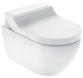 Geberit quaclean Tuma Comfort, wisząca miska WC - urządzenie WC z funkcją higieny intymnej Ustawienia fabryczne temperatury wody 37 C Przepływ obliczeniowy Minimalne ciśnienie przepływu dla przepływu
