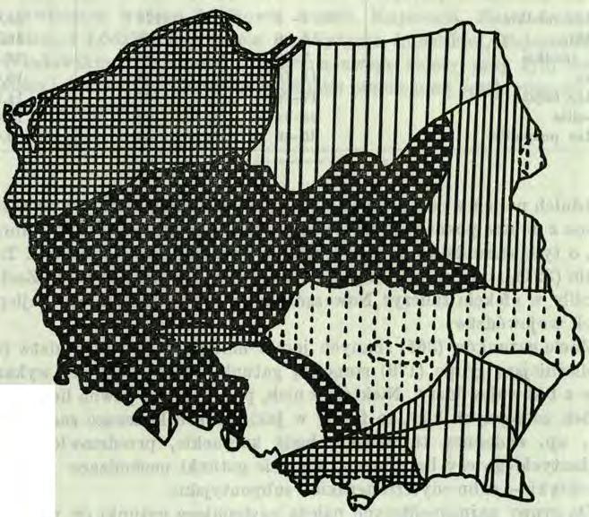 Liczba gatunków wykazanych z poszczególnych krain (stan na 3 X II 980): - do 99, 2-200-249, 3-250-299, 4-300-349, 5-350-399, 6-400 i więcej.