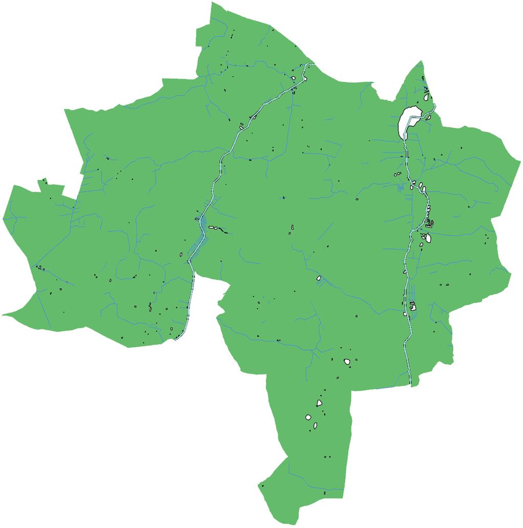 Zbiorniki i cieki wodne w krajobrazie rolniczym rzeki rowy oczka wodne gmina 0 0,4 0,8 1,6 2,4 3,2 km Rysunek 4.