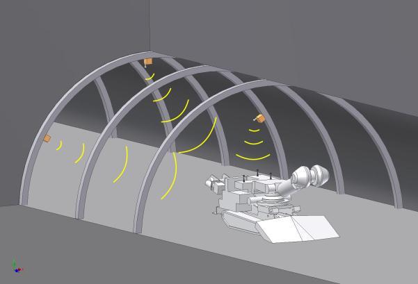 technice laserowej, ze względu na ograniczenia wynikające z przepisów (dyrektywy ATEX 214/34/UE) oraz specyfikę środowiska kopalni węgla kamiennego, nie udało się wdrożyć.
