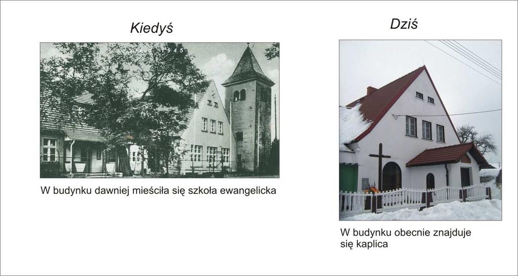 Dawna szkoła ewangelicka W budynku nr 53 mieściła się dawniej szkoła ewangelicka.
