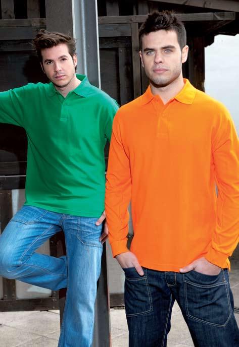 Worker Polo REF. PA 180 WK Regular Polo LS REF. PA 200 LS 5 50 5 50 Polo męskie z krótkim rękawem. Zapinane na dwa guziki.