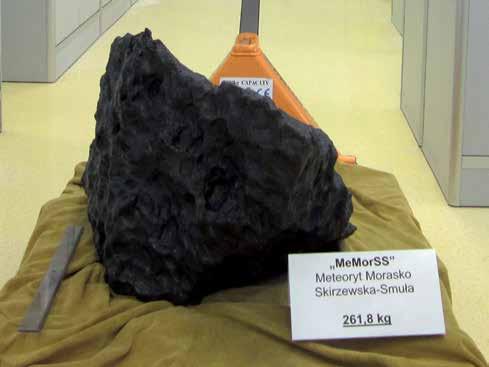 Muszyńska) Rudy meteorite the record meteorite in Poland till 2012 (photo J.