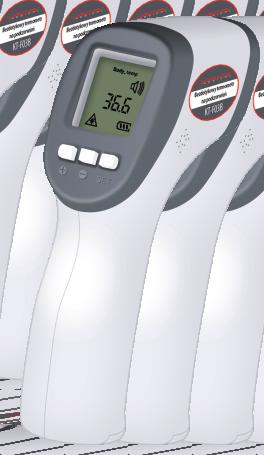 : TER_KT-50PRO Pamięć ostatnich 64 pomiarów Dokładny bezdotykowy pomiar temperatury Wybór jednostek C / F Podświetlany wyświetlacz