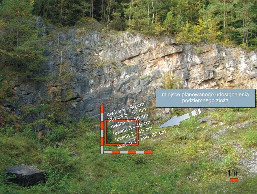 Location of possible providing excavation for potential underground extraction A Radków, B Szewce, C Wola Morawicka, D Zygmuntówka; photo K.