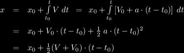 przyspieszonym Położenie jest kwadratową funkcją czasu: Przyjmijmy, że w chwili ciało spoczywa:.