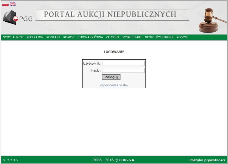 Jeżeli użytkownik zalogował się pomyślnie - to w prawym górnym rogu pojawia się zegar systemowy