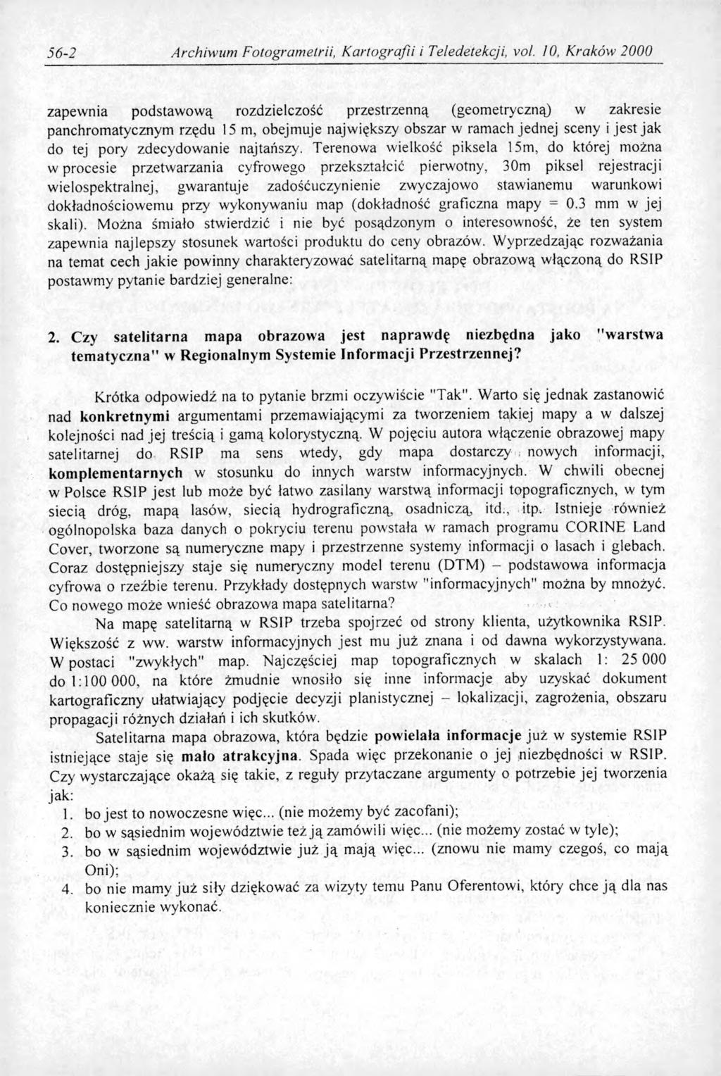 56-2 Archiwum Fotogrametrii, Kartografii i Teledetekcji, vol.