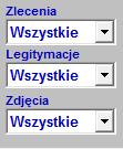 3.1. Filtry na formularzu Zlecenie wydruku legitymacji Do formularza Zlecenie drukowania legitymacji dodano bardzo użyteczne filtry (Rys.