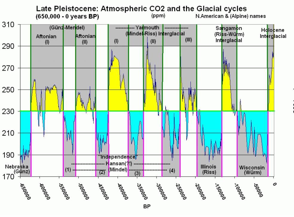 Zmiany w historii Ziemi Zmiany stężenia CO2
