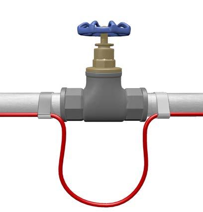 1.5 Sposoby montażu kabli grzejnych Systemy grzewcze dla rurociągów Zasady wykonania instalacji Rurociąg, na którym będzie układana