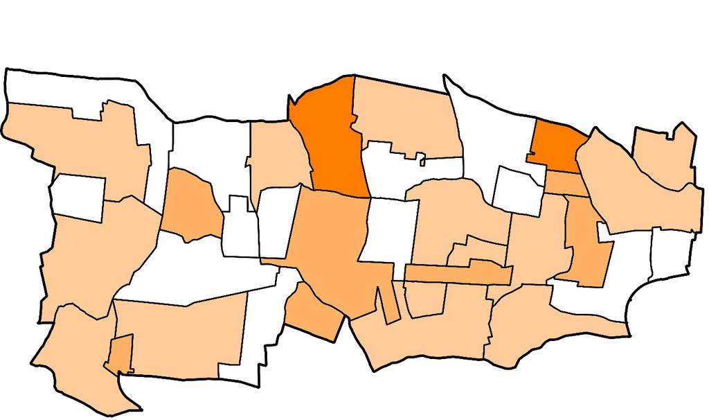 2,1-2,4 0,1-1,0 1,1-2,0 0 UBÓSTWO Rysunek 2 Liczba świadczeń przyznanych ze względu na ubóstwo na 100 mieszkańców.